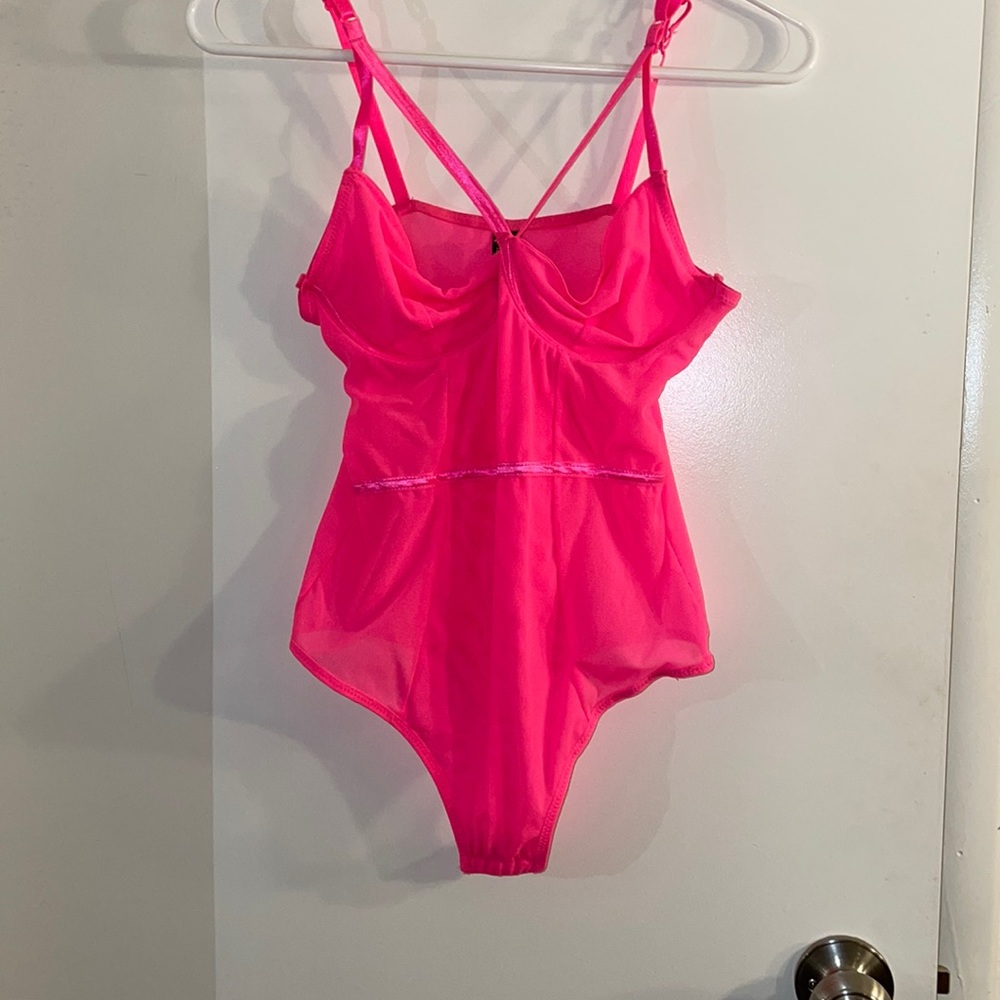 Hot pink bodysuit